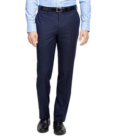 Brooks Brothers Fitzgerald Fit Plain-front Flannel Dress Trousers