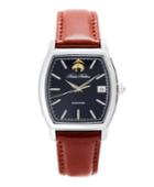Brooks Brothers Men's Rectangular Watch With Calfskin Band