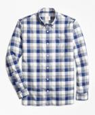 Brooks Brothers Exploded Gingham Brushed Cotton Flannel Sport Shirt