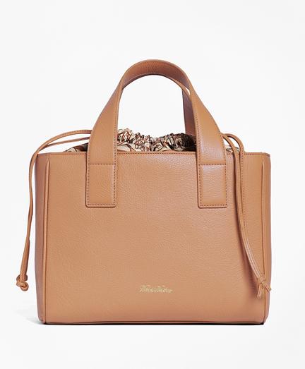 Brooks Brothers Leather Sharon Shopper Bag