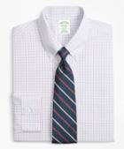 Brooks Brothers Milano Slim-fit Dress Shirt, Non-iron Triple Overcheck