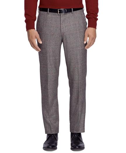 Brooks Brothers Fitzgerald Fit Saxxon Wool Plaid Dress Trousers