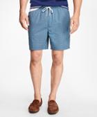 Brooks Brothers Montauk 6 Lifesaver Print Swim Trunks