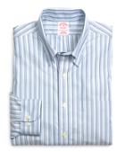 Brooks Brothers Supima Cotton Non-iron Regular Fit Tonal Stripe Twill Sport Shirt