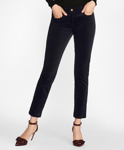 Brooks Brothers Stretch Cotton Corduroy Ankle Pants