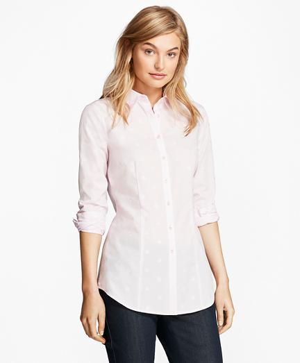 Brooks Brothers Cotton Jacquard Tailored-fit Shirt