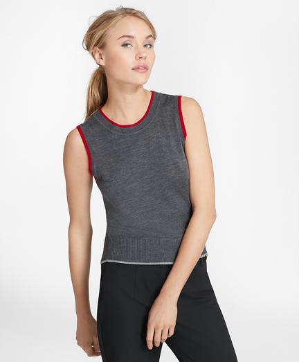 Brooks Brothers Tipped Merino Wool Shell