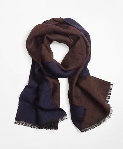 Brooks Brothers Contrast Polka Dot Scarf