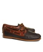Brooks Brothers Men's Contrasting Leather Boat Shoes