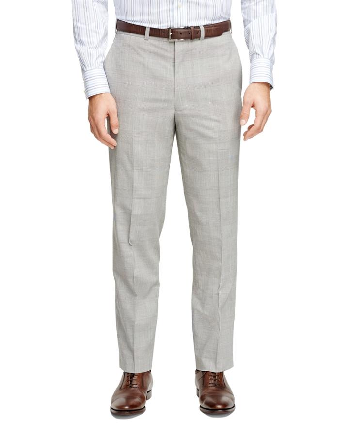 Brooks Brothers Men's Fitzgerald Fit Brookscool Plaid Dress Trousers