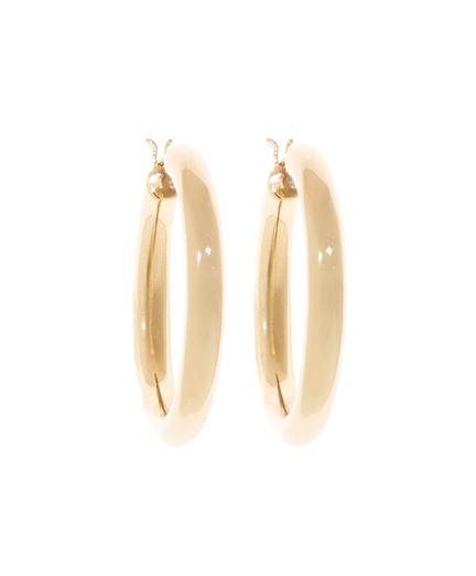 Brooks Brothers Gold Round Hoop Earrings