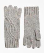Brooks Brothers Cable-knit Cashmere Gloves