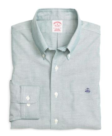 Brooks Brothers Non-iron Regular Fit Solid Sport Shirt