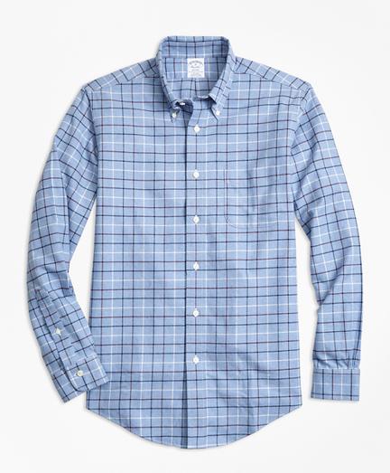 Brooks Brothers Non-iron Regent Fit Tattersall Flannel Sport Shirt