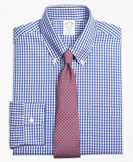 Brooks Brothers Regent Fitted Dress Shirt, Non-iron Framed Check