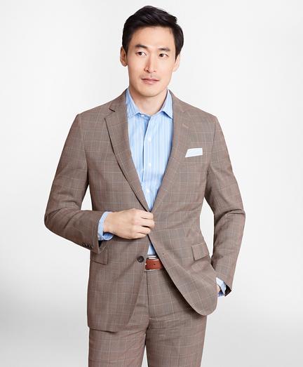 Brooks Brothers Regent Fit Brookscool Brown Check Suit
