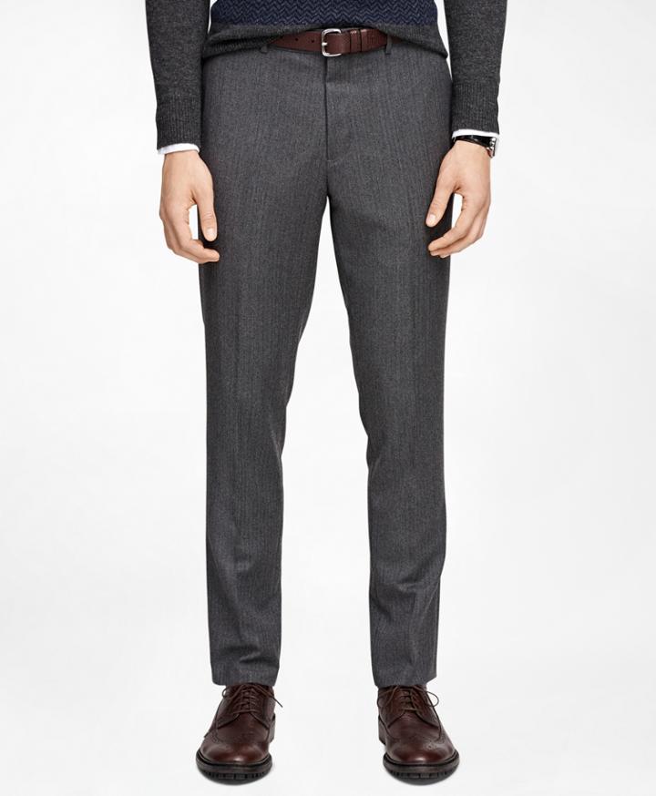 Brooks Brothers Men's Herringbone Suit Trousers
