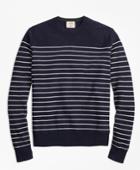 Brooks Brothers Men's Breton-stripe Cotton-cashmere Sweater