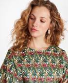 Brooks Brothers Women's Bamboo-print Cotton Sateen Top