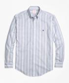 Brooks Brothers Non-iron Madison Fit Wide Stripe Sport Shirt