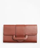 Brooks Brothers Leather Envelope-flap Wallet