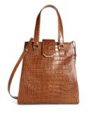 Brooks Brothers Large Exotic Embossed Tote