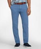 Brooks Brothers Slim-fit Garment-dyed Cotton-linen Chinos
