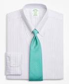 Brooks Brothers Men's Brookscool Extra Slim Fit Slim-fit Dress Shirt, Non-iron Stripe