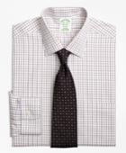 Brooks Brothers Men's Extra Slim Fit Slim-fit Dress Shirt, Non-iron Triple Shadow Check