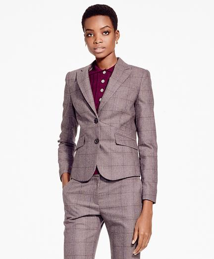 Brooks Brothers Single-breasted Stretch Tweed Blazer