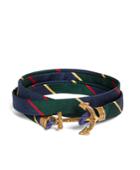 Brooks Brothers Men's Kiel James Patrick Argyle Sutherland Rep Wrap Bracelet