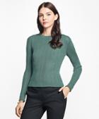 Brooks Brothers Long-sleeve Rayon Crewneck Sweater