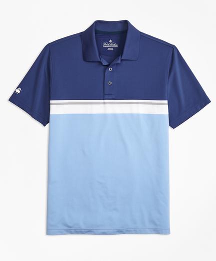 Brooks Brothers Performance Series Placed Stripe Polo Shirt