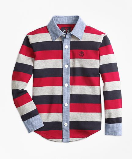 Brooks Brothers Full Placket Rugby Shirt