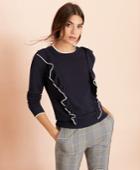 Brooks Brothers Women's Ruffled Sweater