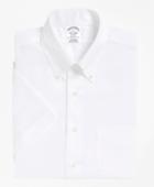 Brooks Brothers Men's Slim Fitted Dress Shirt, Non-iron Short-sleeve