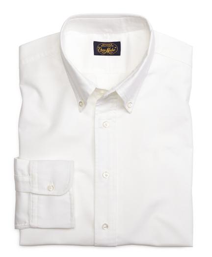 Brooks Brothers Own Make White Oxford Sport Shirt