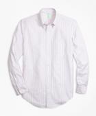 Brooks Brothers Milano Fit Oxford Outline Stripe Sport Shirt