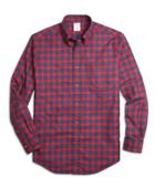 Brooks Brothers Men's Madison Fit Flannel Check Sport Shirt