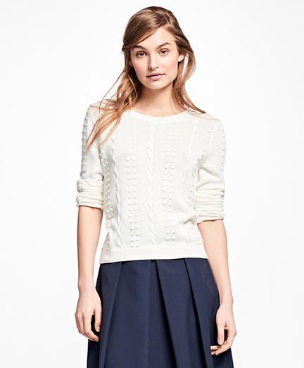 Brooks Brothers Supima Cotton Popcorn Sweater