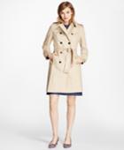 Brooks Brothers Women's Cotton Twill Trench Coat