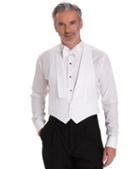 Brooks Brothers White Cotton Pique Tuxedo Vest