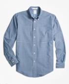 Brooks Brothers Men's Regent Fit Indigo Dyed Paisley Sport Shirt