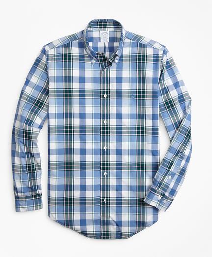 Brooks Brothers Regent Fit Open Plaid Zephyr Sport Shirt