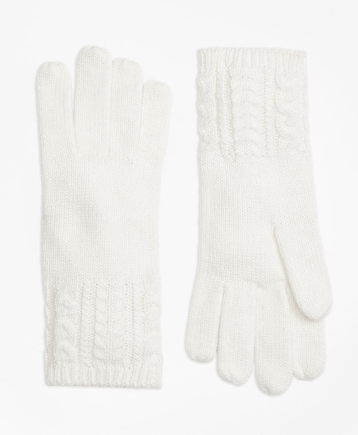 Brooks Brothers Women's Aran Knit Gloves