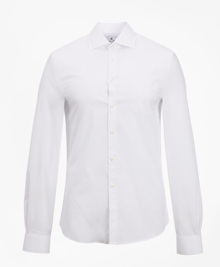 Brooks Brothers Men's Extra Slim Fit Slim Fit Dress Shirt, Performance Non-iron With Coolmax, English Spread Collar Twill