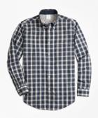 Brooks Brothers Milano Fit Heather Lined Tartan Sport Shirt