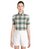 Brooks Brothers Short-sleeve Madras Button-down Shirt