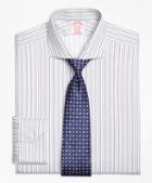 Brooks Brothers Non-iron Madison Fit Alternating Triple Stripe Dress Shirt