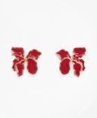 Brooks Brothers Women's Gold-plated Hibiscus Stud Earrings